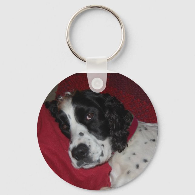 Nach meinem Nickerchen...Können wir spazieren gehe Schlüsselanhänger (Vorderseite)