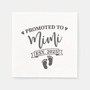 Nach Mimi Est befördert. 2025 Oma-to-be Serviette