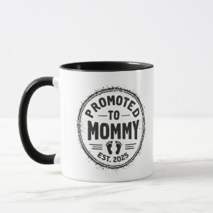 Nach Mommy Est befördert. 2025 Schwangerschaftsank Tasse