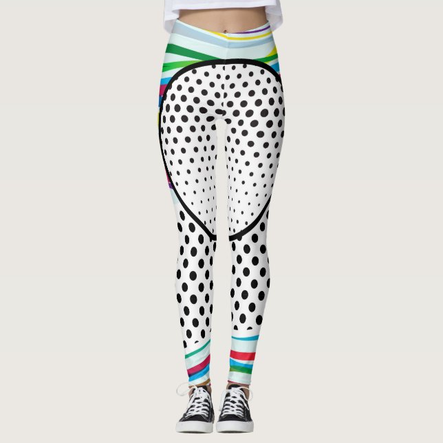 Nach Morris und POP Chiffon Scarf Leggings (Vorderseite)