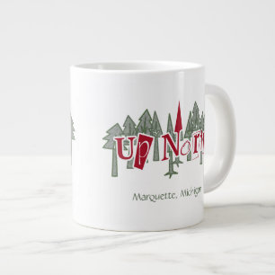 Nach Norden in der benutzerdefinierten Jumbo-Tasse
