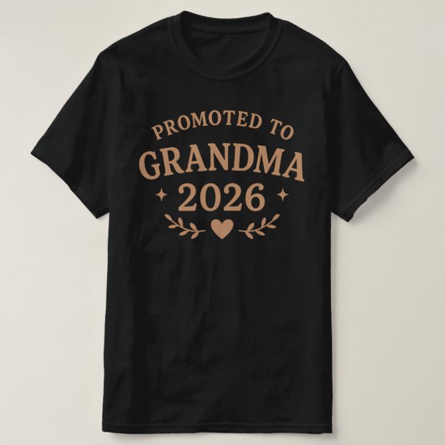 Nach Oma 2026 befördert| Neue Oma Geschenkidee | T-Shirt (Design vorne)