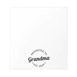 Nach Oma Est befördert. 2024 I Notizblock