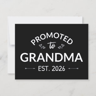 Nach Oma Est befördert. 2026 Postkarte