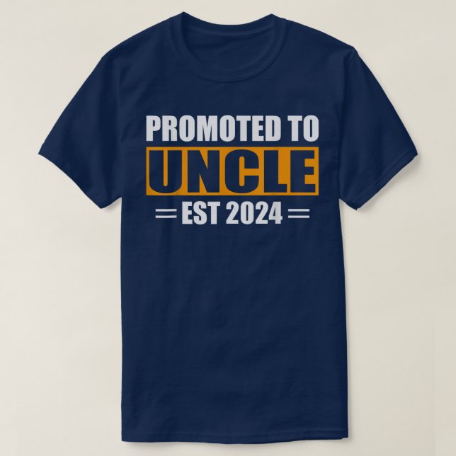 Nach Onkel Est 2024 bekannt gegebene Schwangerscha T-Shirt (Design vorne)