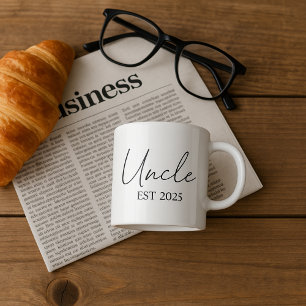 Nach Onkel EST 2025 befördert   Minimalistisches G Espressotasse