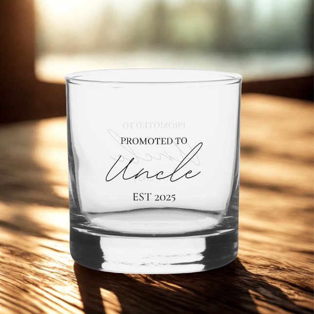 Nach Onkel EST befördert | Onkel Gift Whiskyglas (Von Creator hochgeladen)