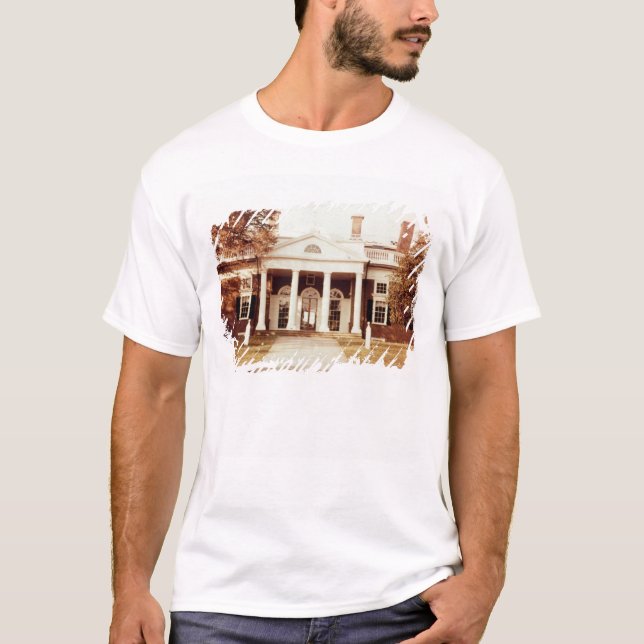 Nach Osten Front von Monticello T-Shirt (Vorderseite)