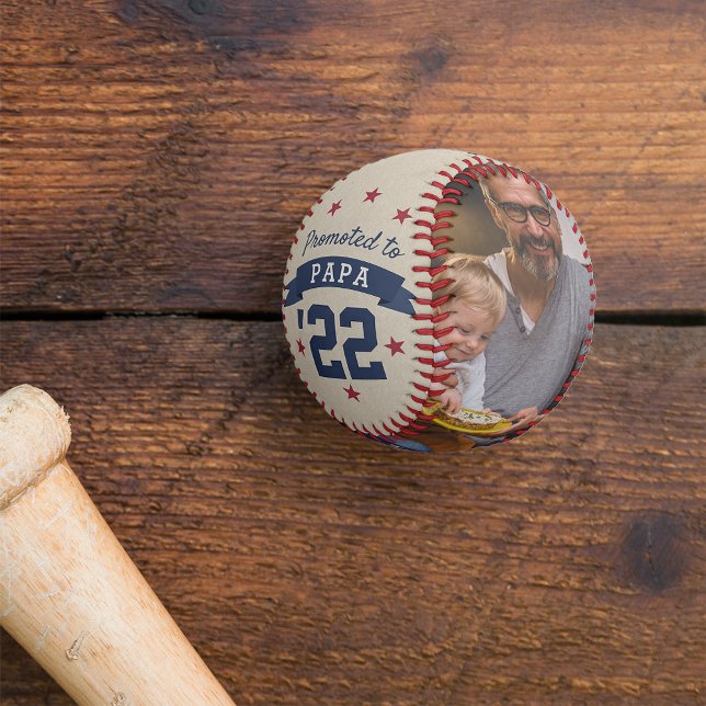 Nach Papa befördert | Neues Großvater-Foto Baseball (Von Creator hochgeladen)