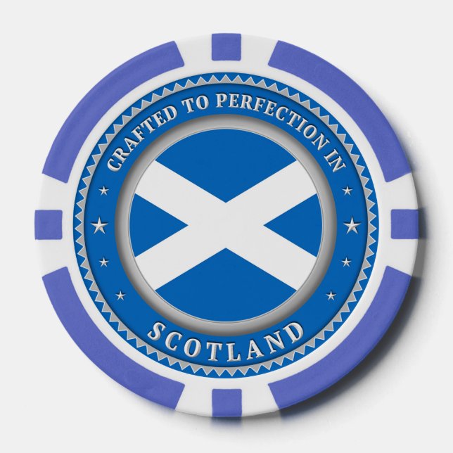 nach Perfektion in Schottland gefertigt Pokerchips (Vorderseite)