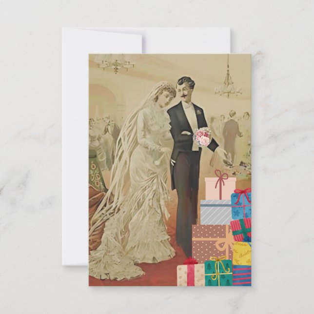 Nach Polterabend Dankeskarte (Vorderseite)