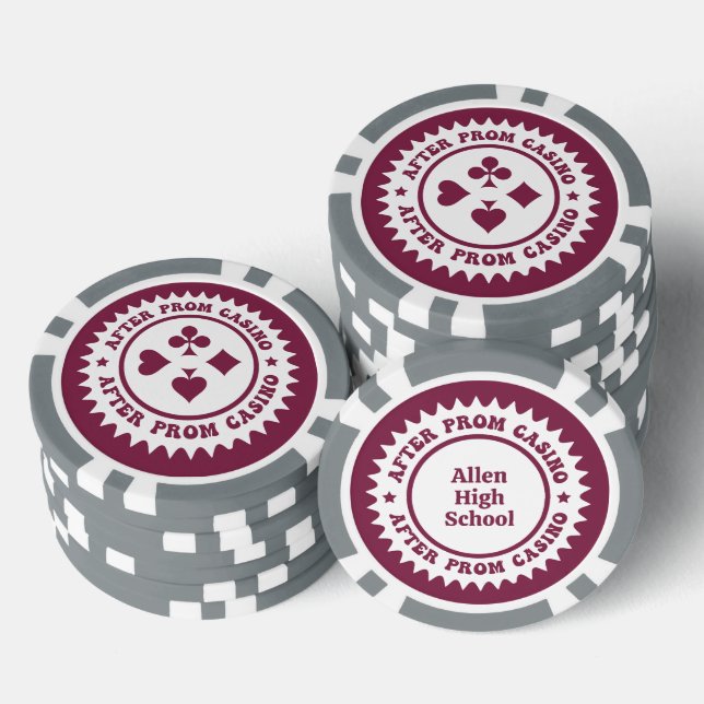 Nach Prom Custom Poker Chips (Stapel)