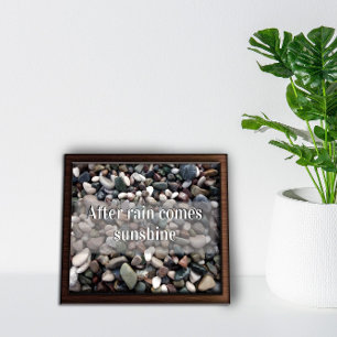 Nach Regen kommt Sonnenschein Motivationsposter  Poster