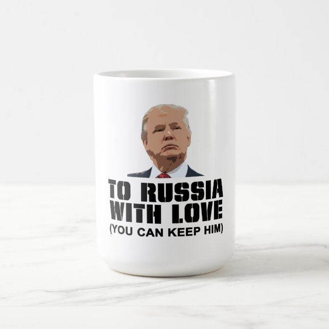 Nach Russland mit Liebe Kaffeetasse (Mittel)