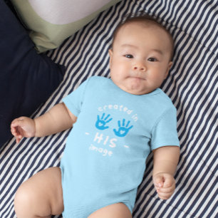 NACH SEINEM Ebenbild CHRISTLICH Baby Strampler