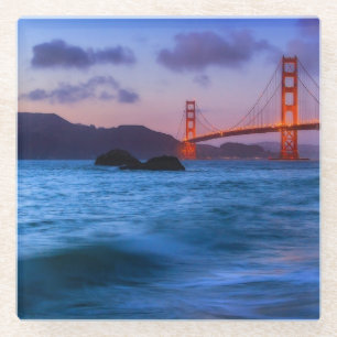 Nach Sonnenuntergang heraus am Bäcker-Strand Glasuntersetzer