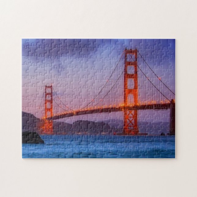 Nach Sonnenuntergang heraus am Bäcker-Strand Puzzle (Horizontal)