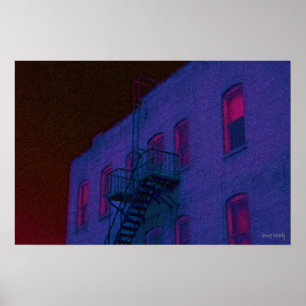 nach Stunden glühender Seurastil Poster