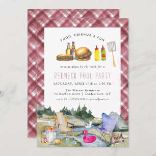 Nach unten durch den Bach   Redneck Pool Party