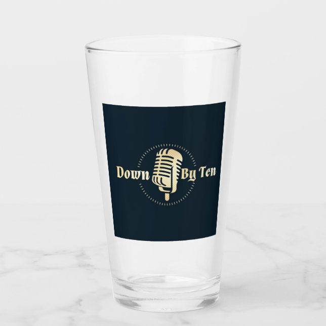 Nach unten durch Zehn-Pint-Glas Glas (Vorderseite)