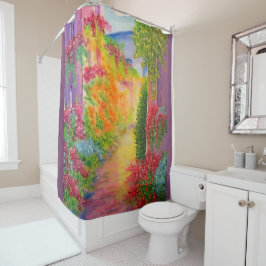 Nach unten duschvorhang