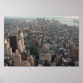 Nach unten in die Wallstreet Poster