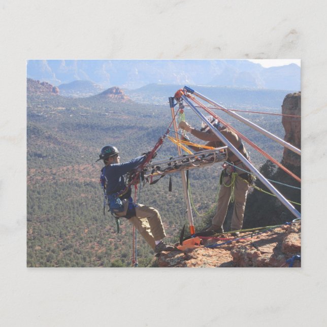 Nach unten postkarte (Vorderseite)