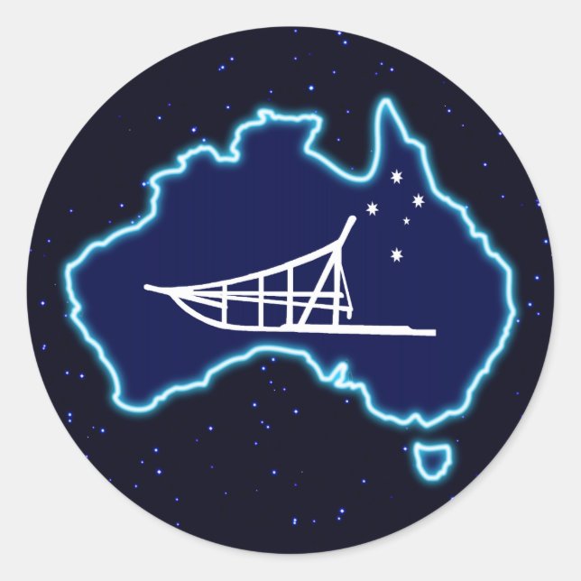 Nach unten runder aufkleber (Vorderseite)