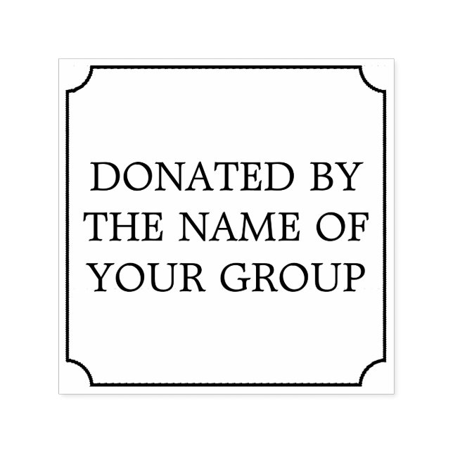 Nach Vorlage gespendet Permastempel (Design)