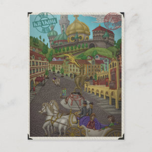 Nach Wawel, Krakau von Ordovich Postkarte
