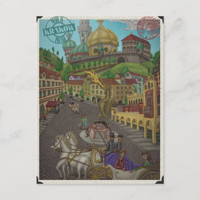 Nach Wawel, Krakau von Ordowitsch Postkarte (Vorderseite)