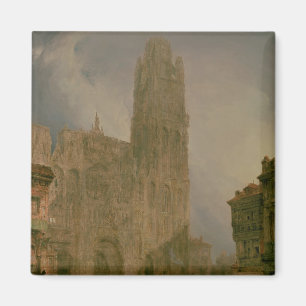 Nach Westen Front von Notre Dame, Rouen Magnet
