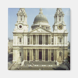 Nach Westen Front von St Paul Kathedrale, Magnet