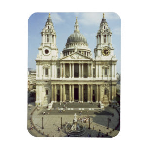 Nach Westen Front von St Paul Kathedrale, Magnet