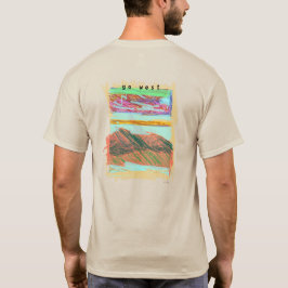 "nach Westen" gehen Mtns4. Grafisches T. Original T-Shirt