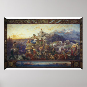 Nach Westen nimmt der Kurs des Reiches seine Weise Poster