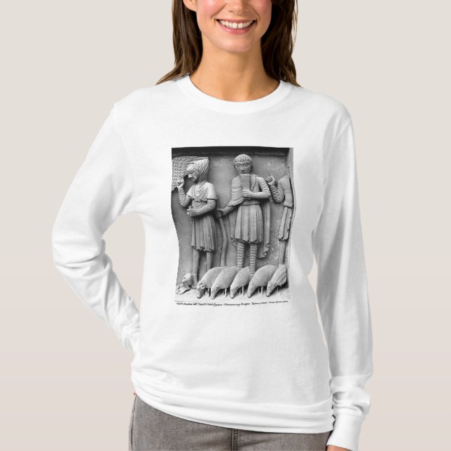 Nach Westen Portal, Südtür, epicting Tympanum T-Shirt (Vorderseite)