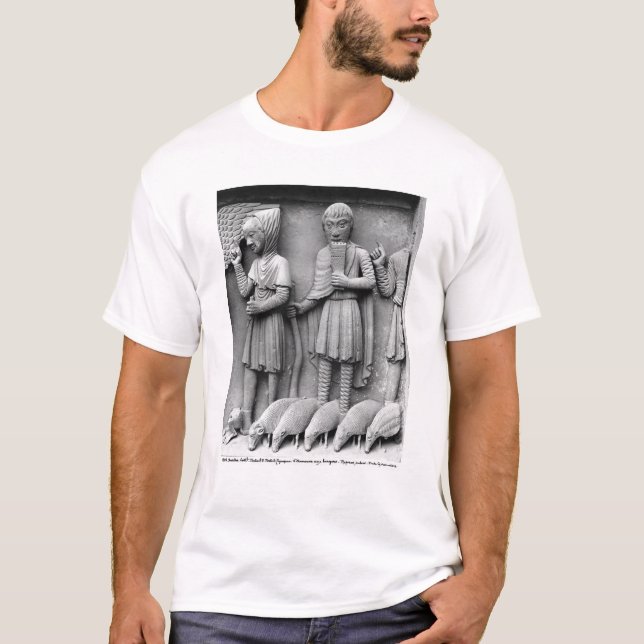 Nach Westen Portal, Südtür, epicting Tympanum T-Shirt (Vorderseite)