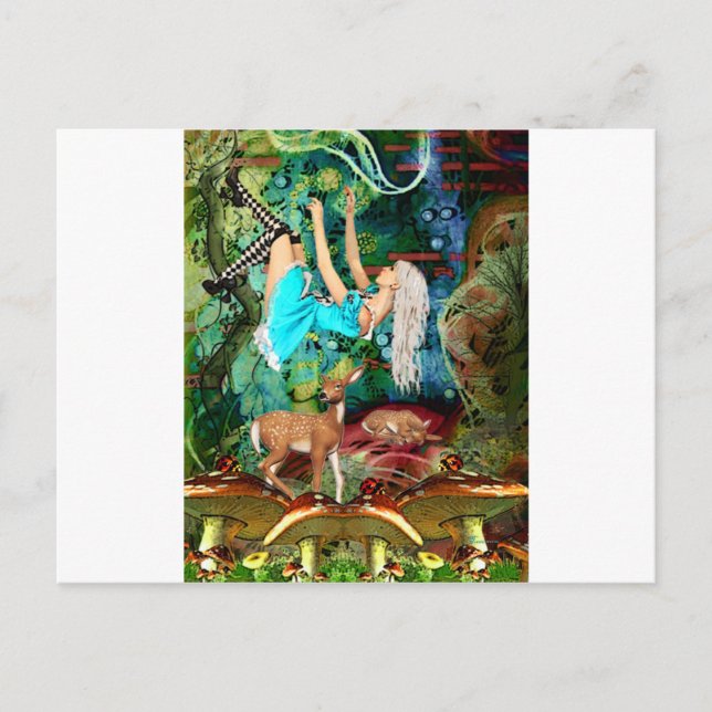 NACH WONDERLAND FALLEN POSTKARTE (Vorderseite)