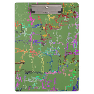 Nachahmen von Hand Zeichnend Linien Klemmbrett