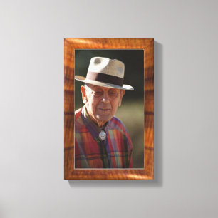 Nachahmung der Holzgrenze für 8 x 10 Foto Leinwanddruck