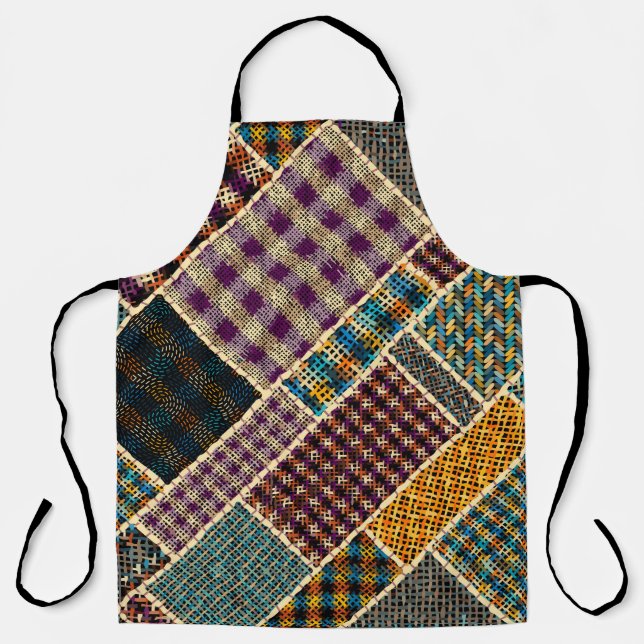 Nachahmung indianischer Patchwork-Muster mit Textu Schürze (Vorderseite)