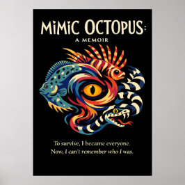 Nachahmung-Oktopus-Identitäts-Metapher-Kunst Poster