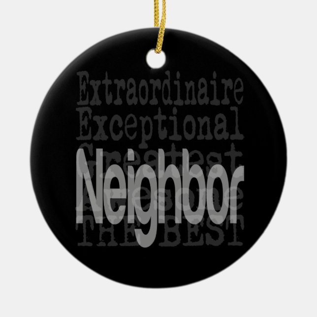 Nachbar Extraordinator Keramik Ornament (Vorne)