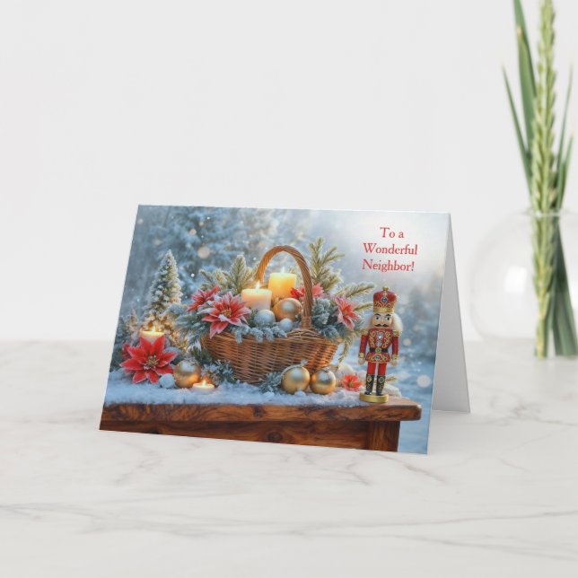 Nachbar oder Nachbar Weihnachtsfeiertag  Karte (Vorderseite)