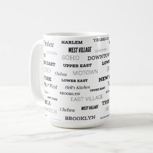 Nachbarländer von New York City Kaffeetasse