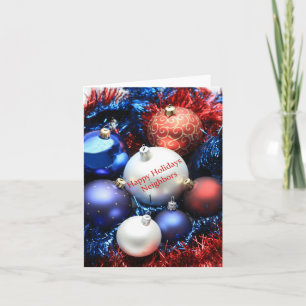 Nachbarn Frohe Weihnachtskarte Feiertagskarte
