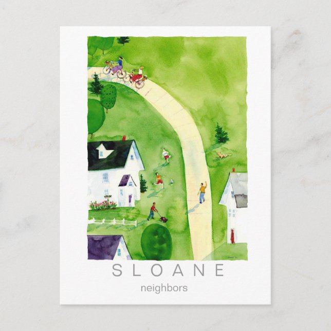 Nachbarn Postkarte (Vorderseite)