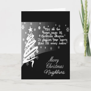 NACHBARN WÜNSCHTEN SICH NUR NACH CHRISTMAS/GLÜCKLI FEIERTAGSKARTE