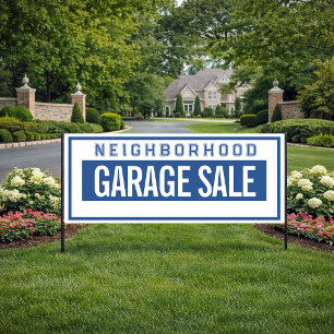 Nachbarschaft-Garagenverkauf-Banner 76cm X 183cm Banner